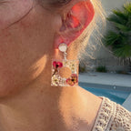◐ Boucles d’oreilles Éclipse - Argentées