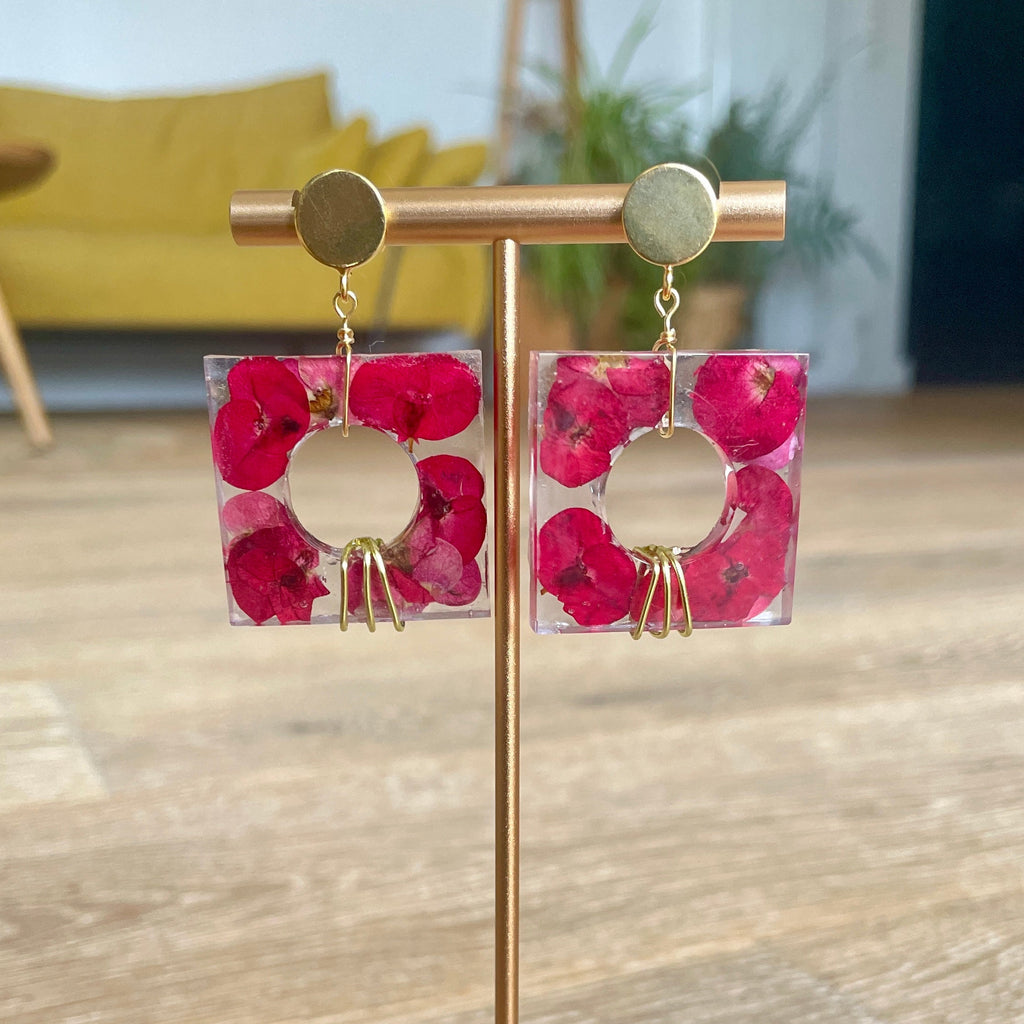 ◐ Boucles d’oreilles Éclipse - Dorées