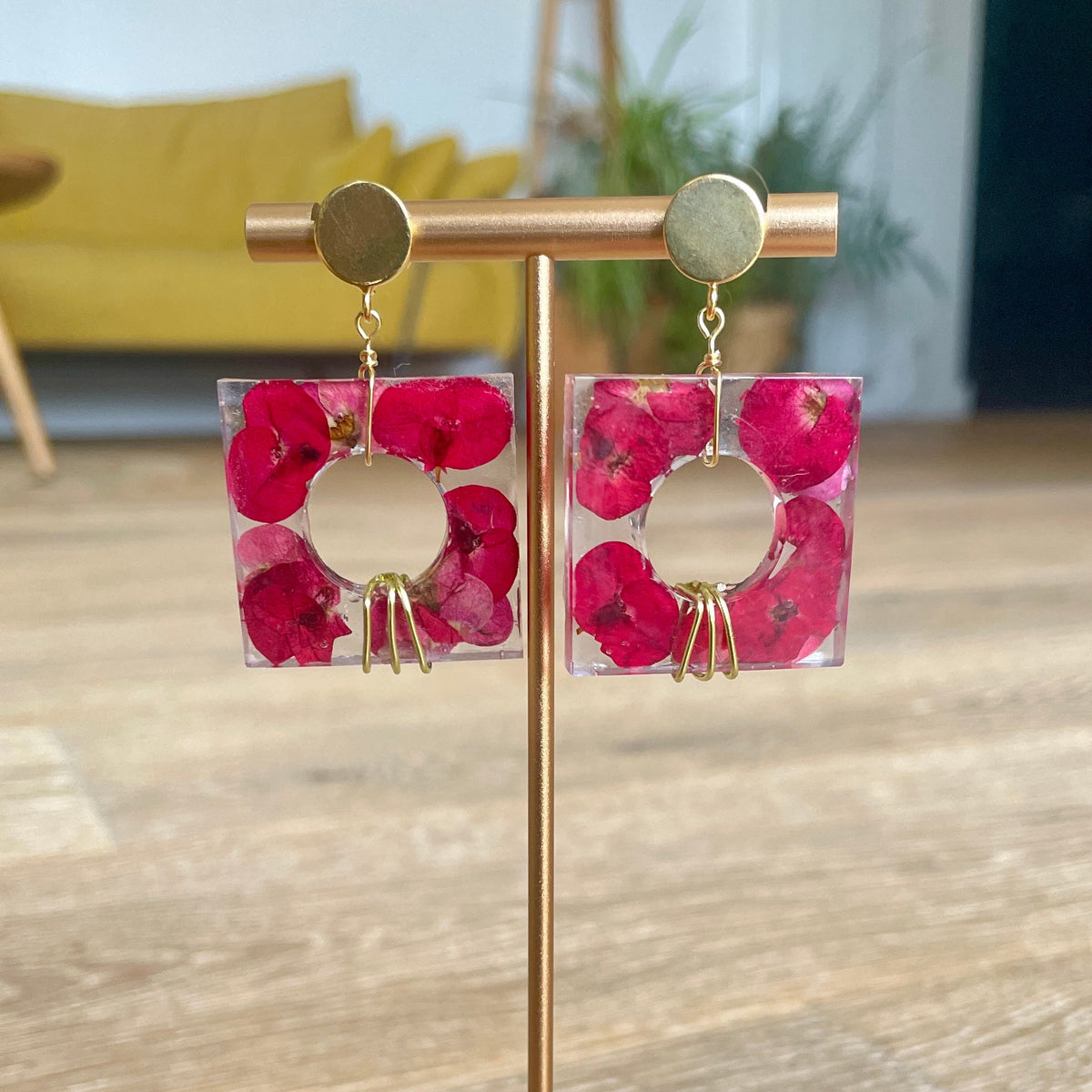 ◐ Boucles d’oreilles Éclipse - Dorées