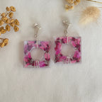 ◐ Boucles d’oreilles Éclipse - Argentées