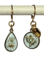 Boucles d'oreilles asymétriques - Alice (Vert transparent)