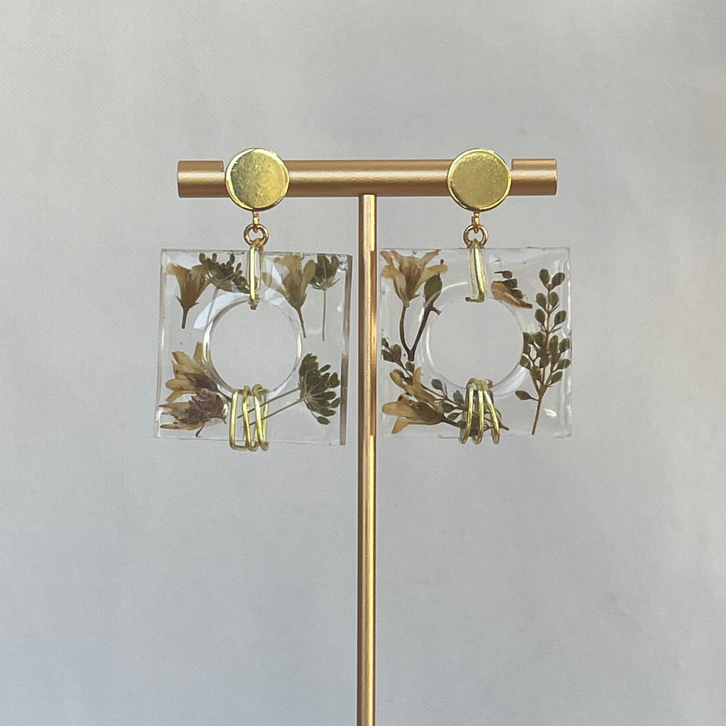 ◐ Boucles d’oreilles Éclipse - Dorées