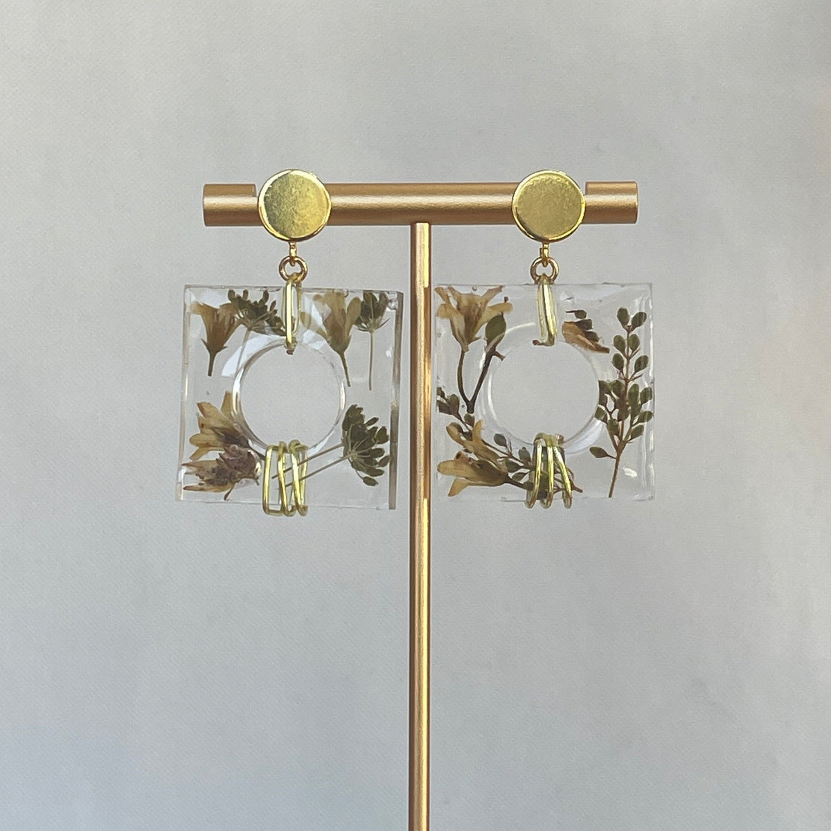 ◐ Boucles d’oreilles Éclipse - Dorées