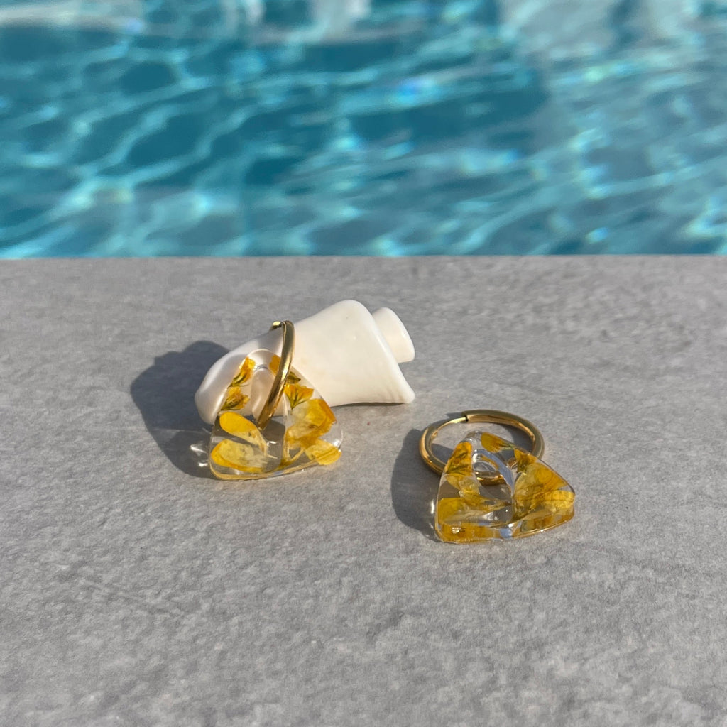 Créoles & Pampilles interchangeables Fleurs naturelles - Collection Chroma