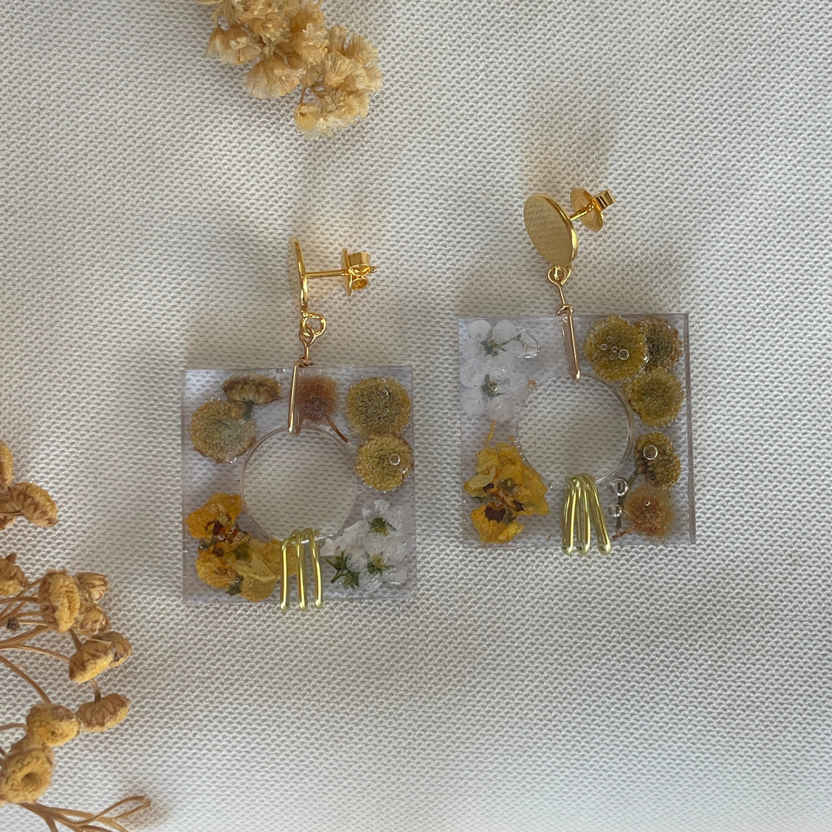 ◐ Boucles d’oreilles Éclipse - Dorées