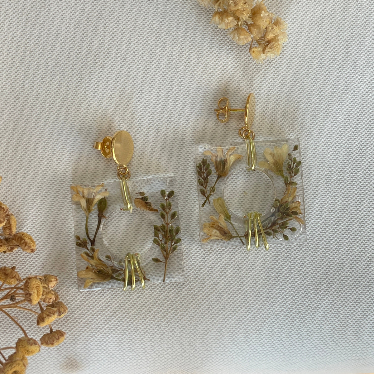 ◐ Boucles d’oreilles Éclipse - Dorées