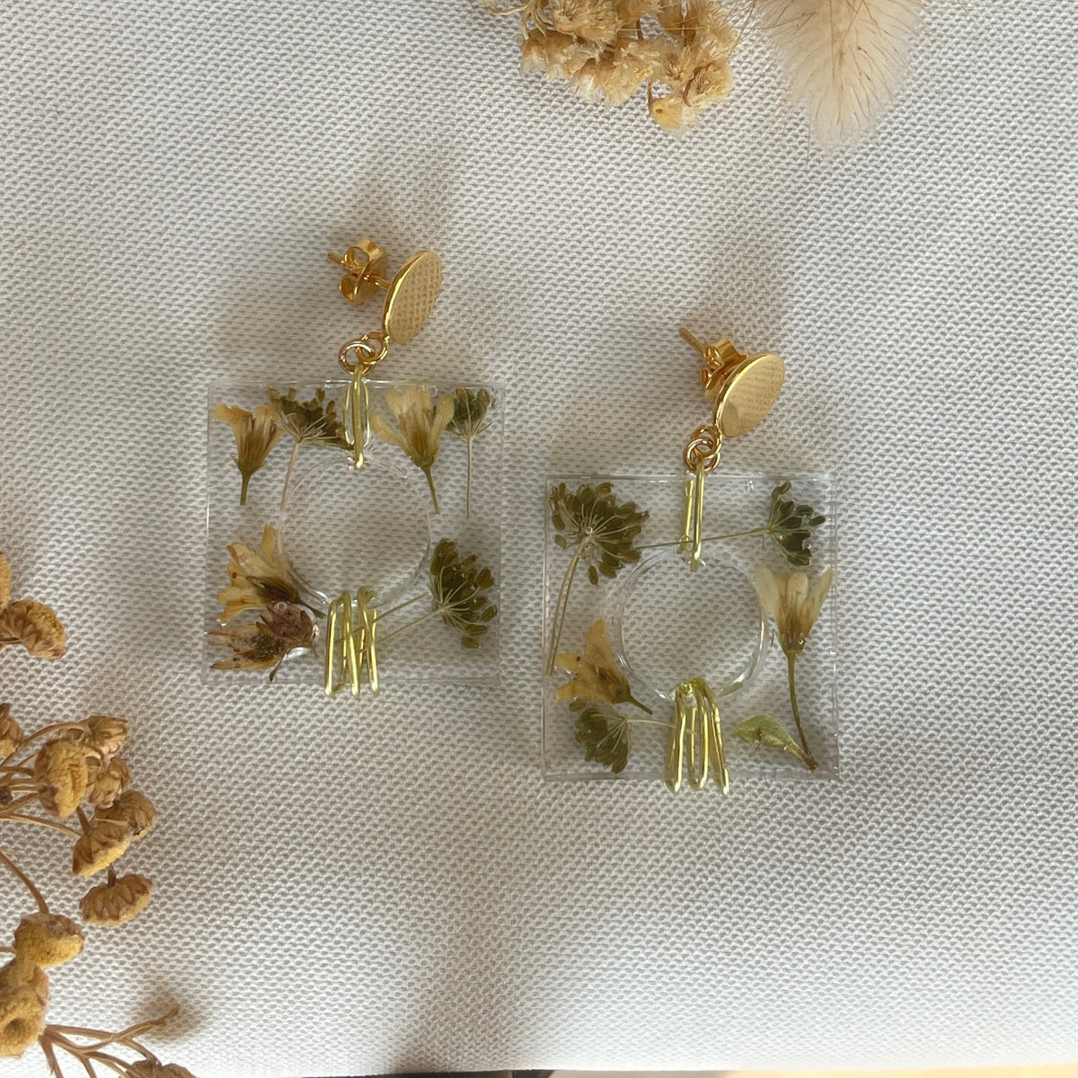 ◐ Boucles d’oreilles Éclipse - Dorées