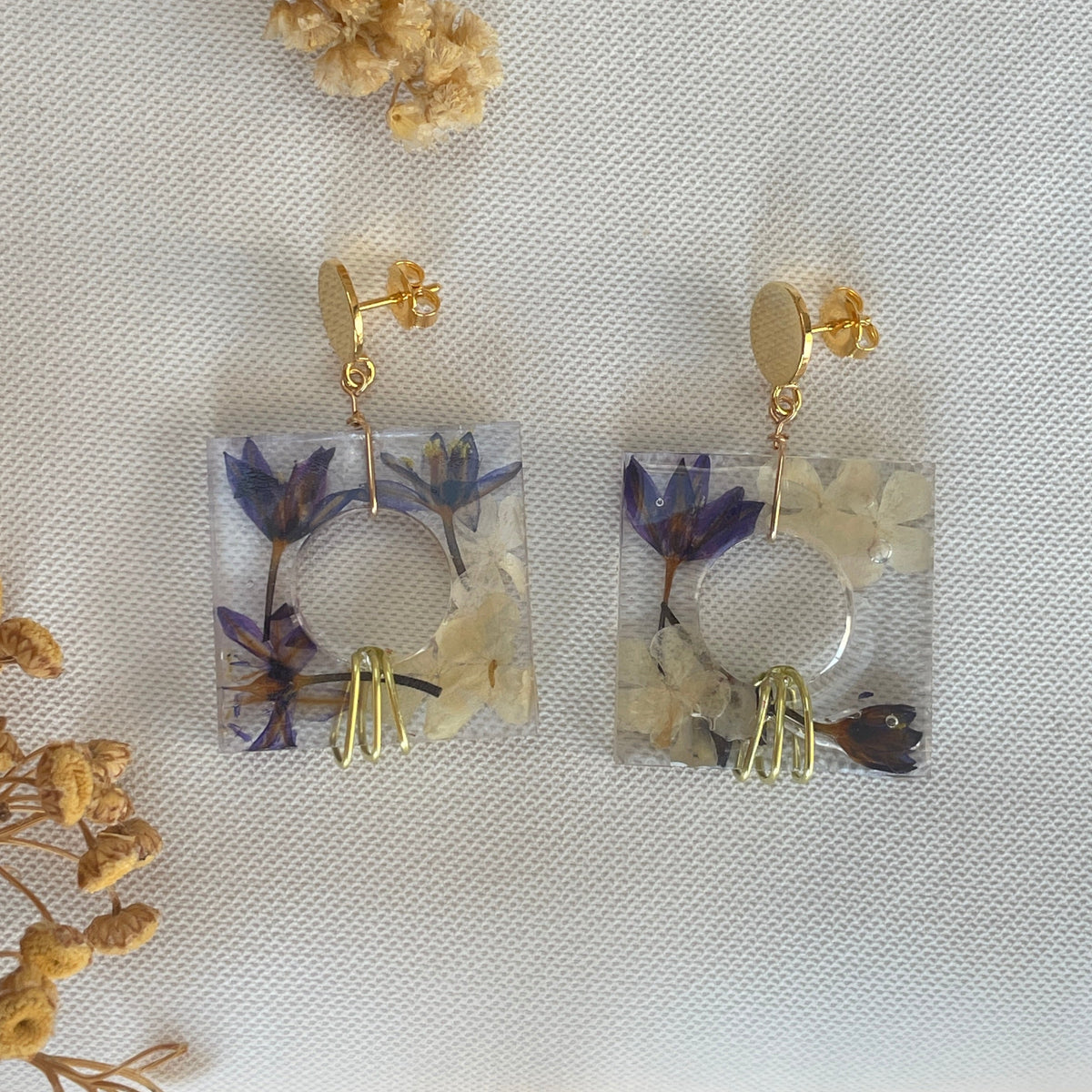 ◐ Boucles d’oreilles Éclipse - Dorées