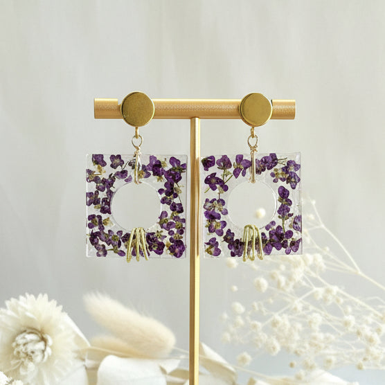 ◐ Boucles d’oreilles Éclipse - Dorées