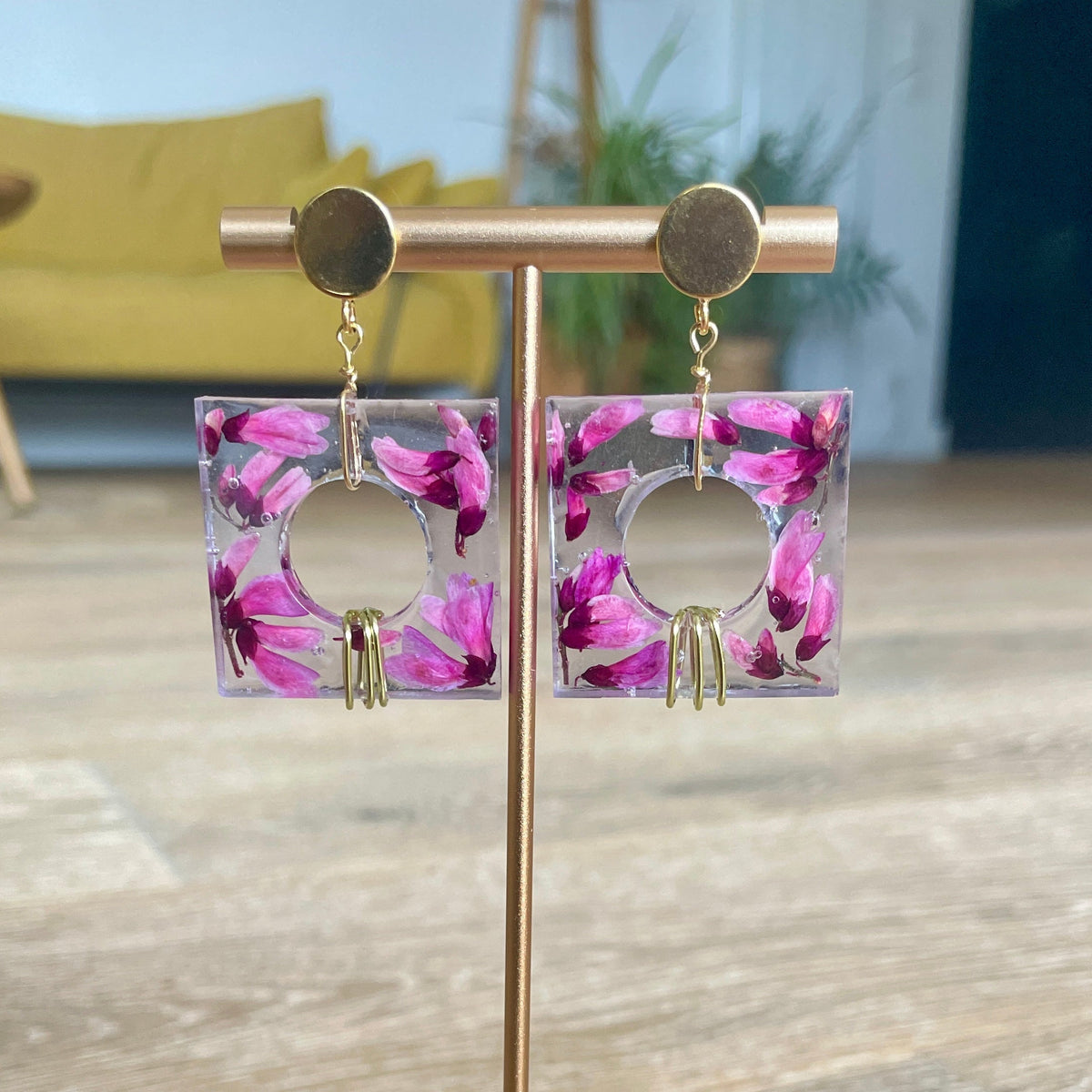 ◐ Boucles d’oreilles Éclipse - Dorées