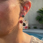 ◐ Boucles d’oreilles Éclipse - Argentées