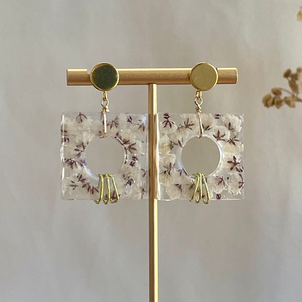 ◐ Boucles d’oreilles Éclipse - Dorées