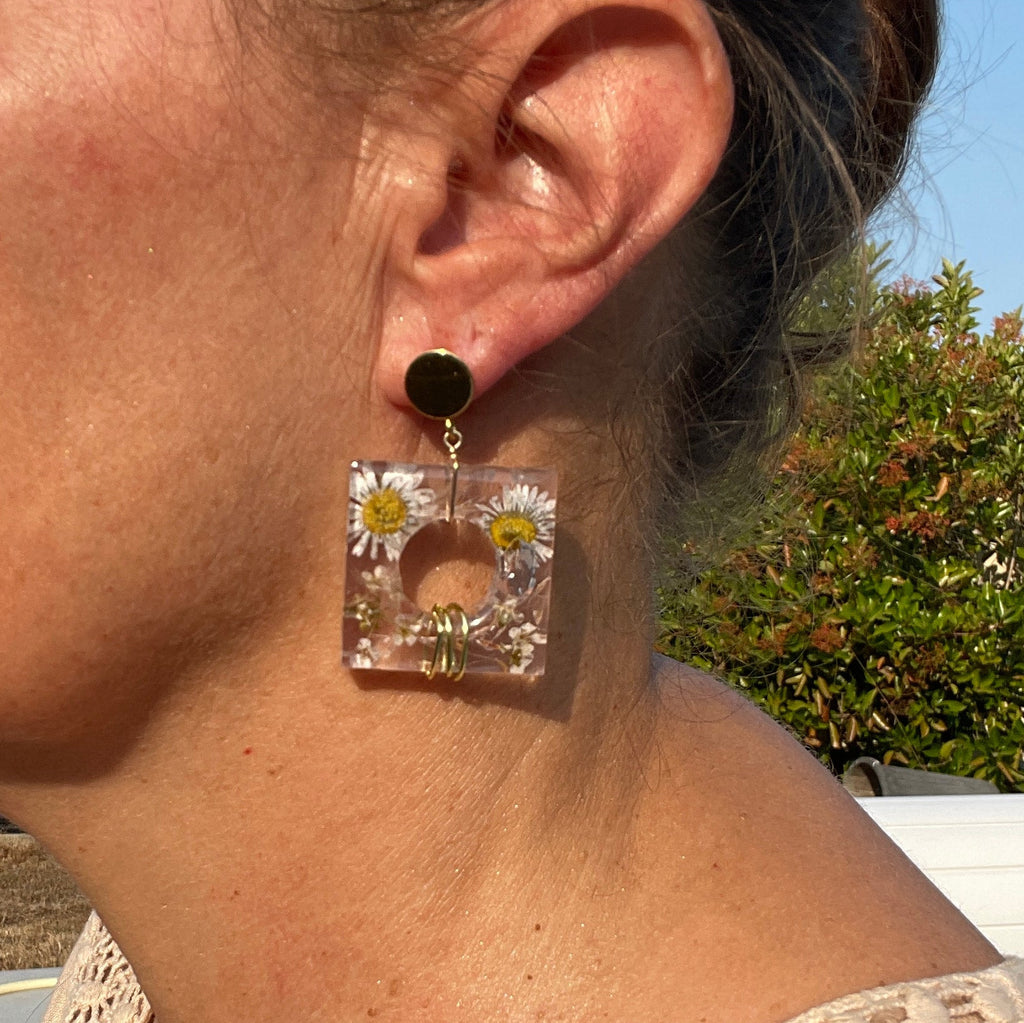◐ Boucles d’oreilles Éclipse - Dorées