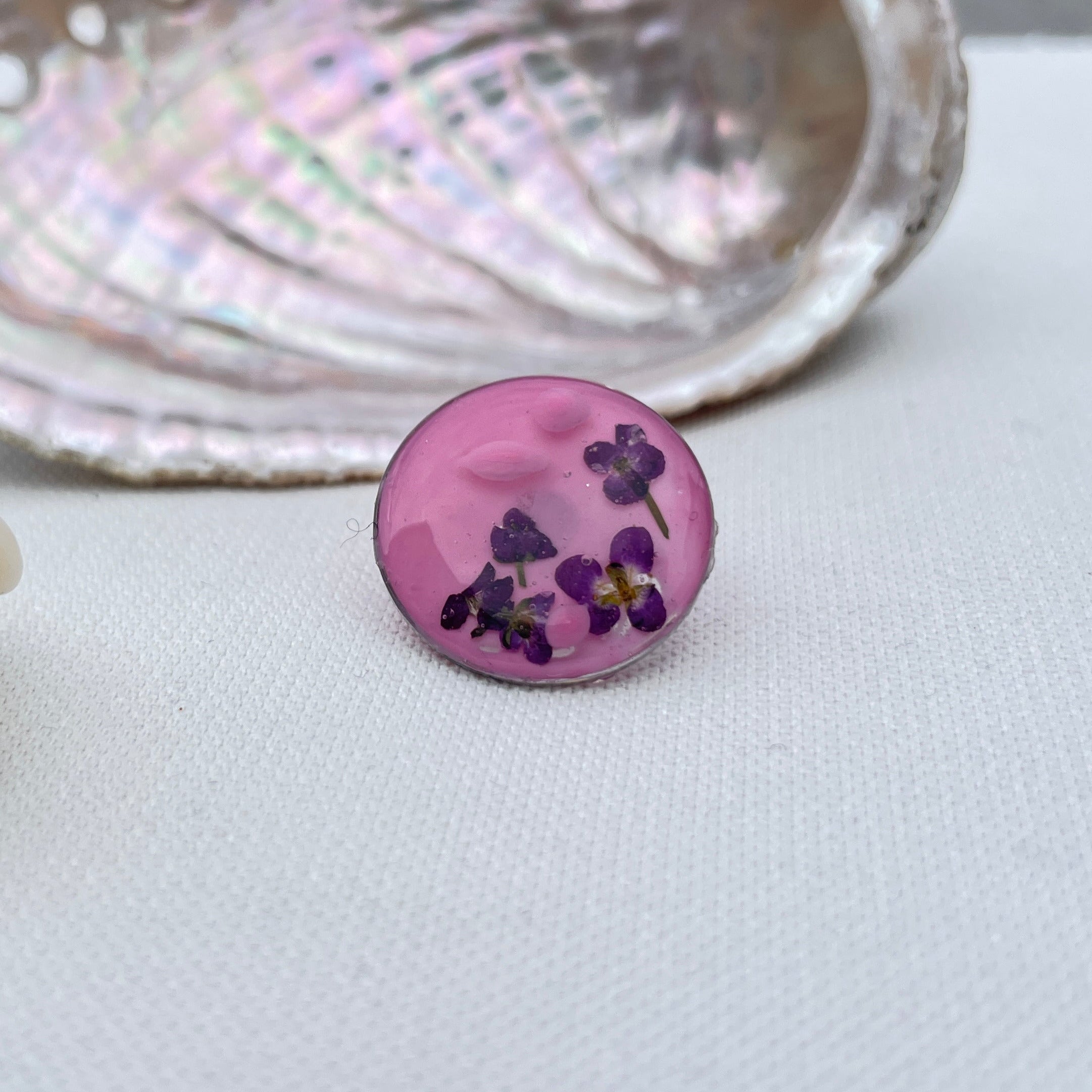 Pin’s botaniques Argentés – Collection Chroma