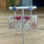 ◐ Boucles d’oreilles Éclipse - Argentées