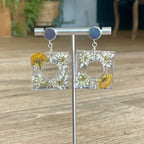 ◐ Boucles d’oreilles Éclipse - Argentées