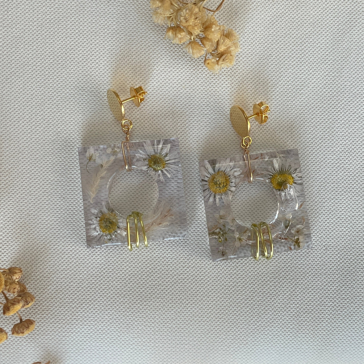 ◐ Boucles d’oreilles Éclipse - Dorées