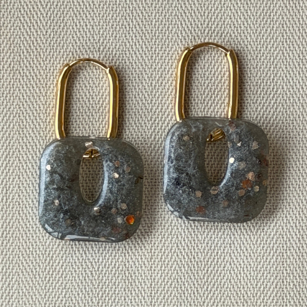 Créoles & Pampilles interchangeables - Carrés - Collection Chroma