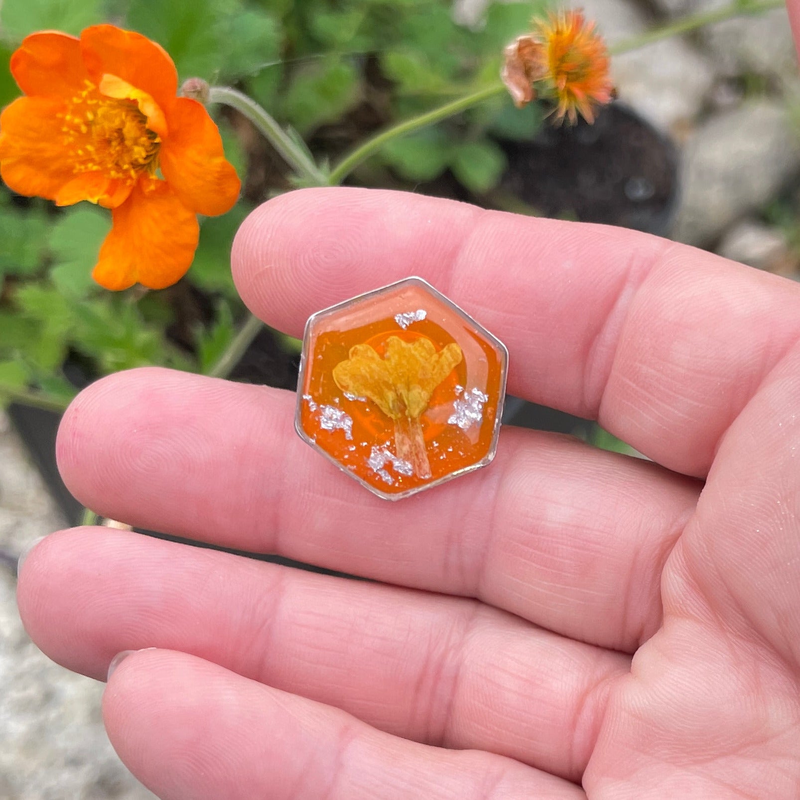 Pin’s botaniques Argentés – Collection Chroma