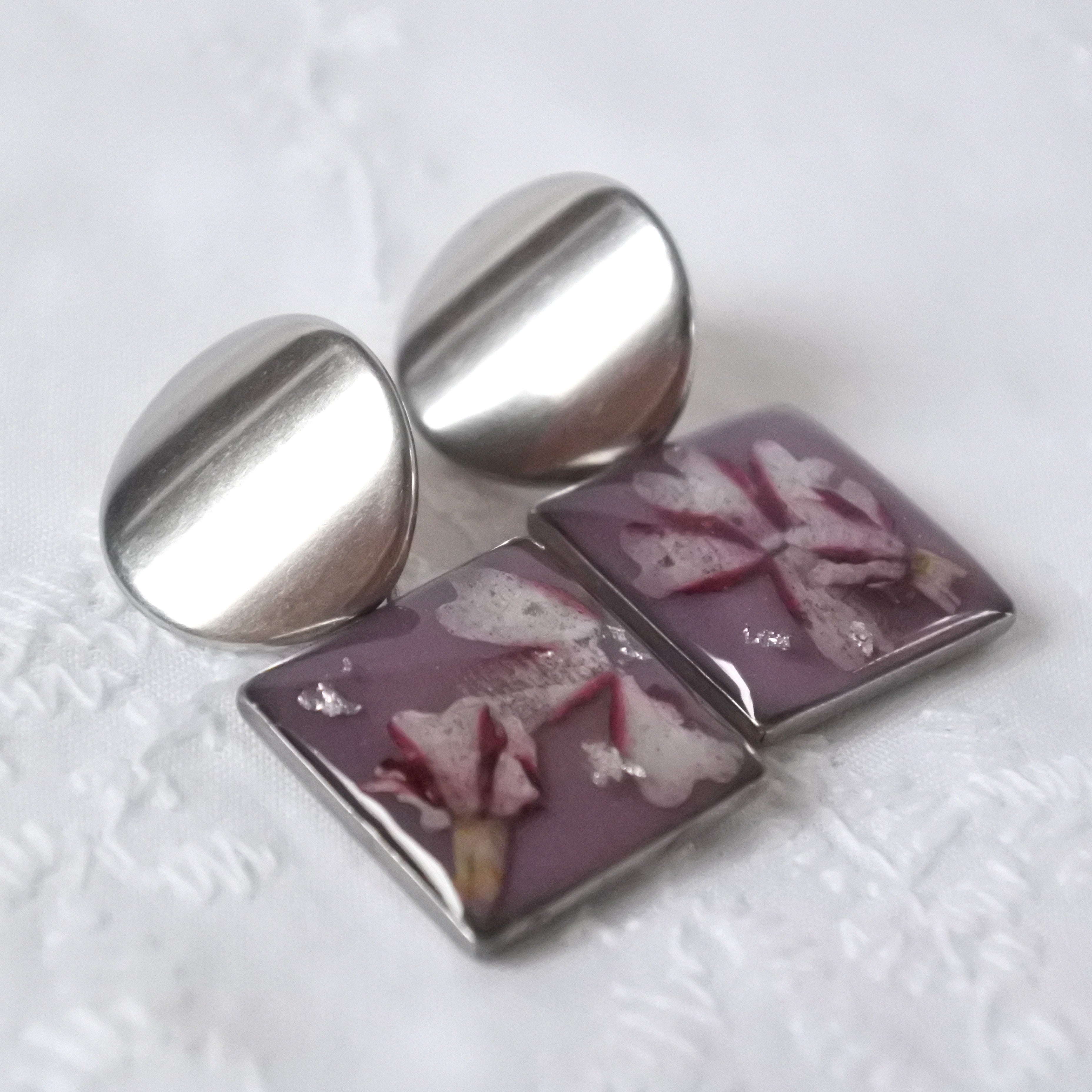 Clous carrés Verveine rose