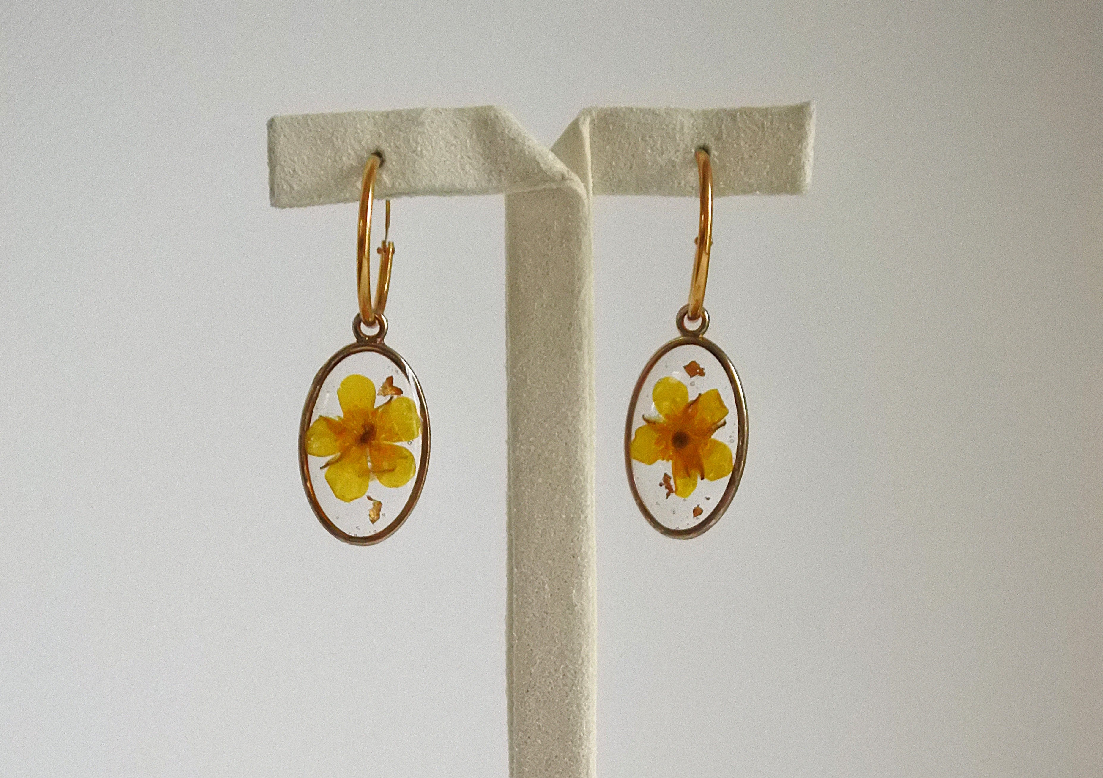 Mini créoles Boutons d'or