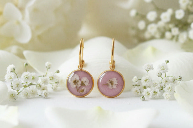 Parure florale — Alysse & Vieux rose