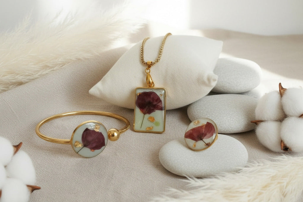 Pin’s – Coquelicot & Vert d’eau