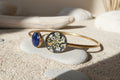 Bracelet jonc - Carotte sauvage & Bleu Tanzanite