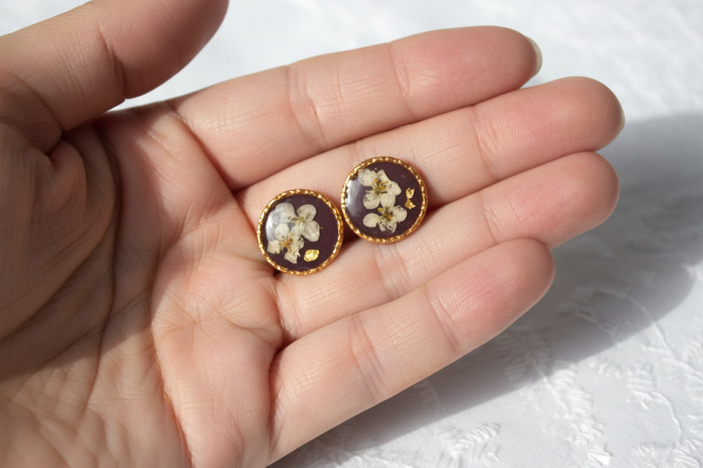 Boucles d'oreilles puces - Alysse & Prune