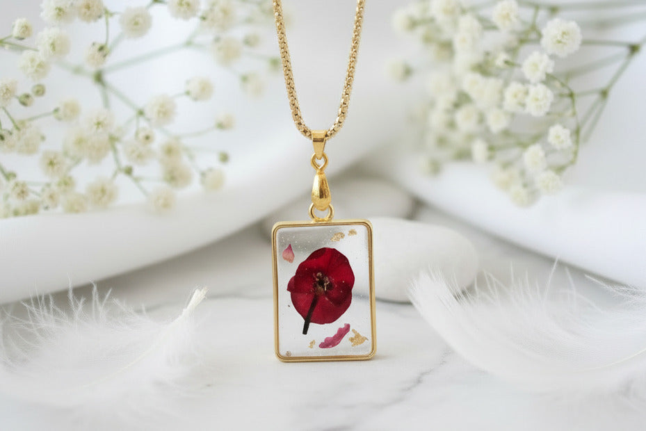 Collier pendentif rectangle – Epine du Christ