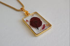Collier pendentif rectangle – Epine du Christ