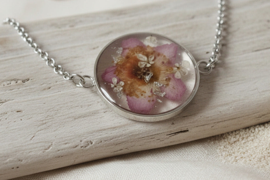 Bracelet réglable - Fleur de mûrier sauvage