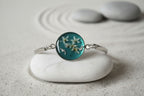 Bracelet réglable semi-rigide - Fleurs d'Euphorbe