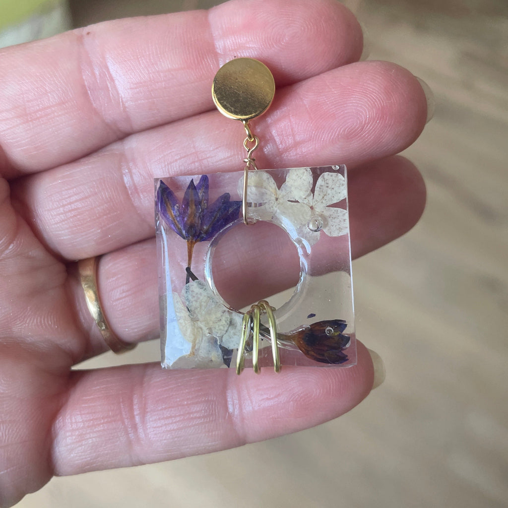 ◐ Boucles d’oreilles Éclipse - Dorées