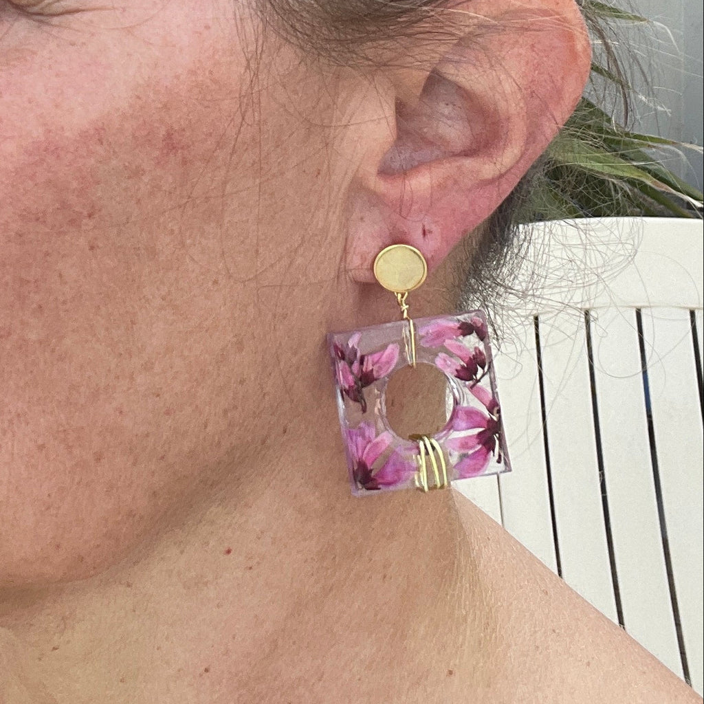 ◐ Boucles d’oreilles Éclipse - Dorées