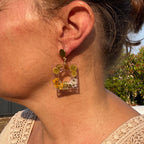 ◐ Boucles d’oreilles Éclipse - Dorées