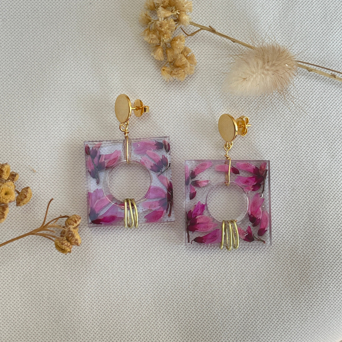 ◐ Boucles d’oreilles Éclipse - Dorées