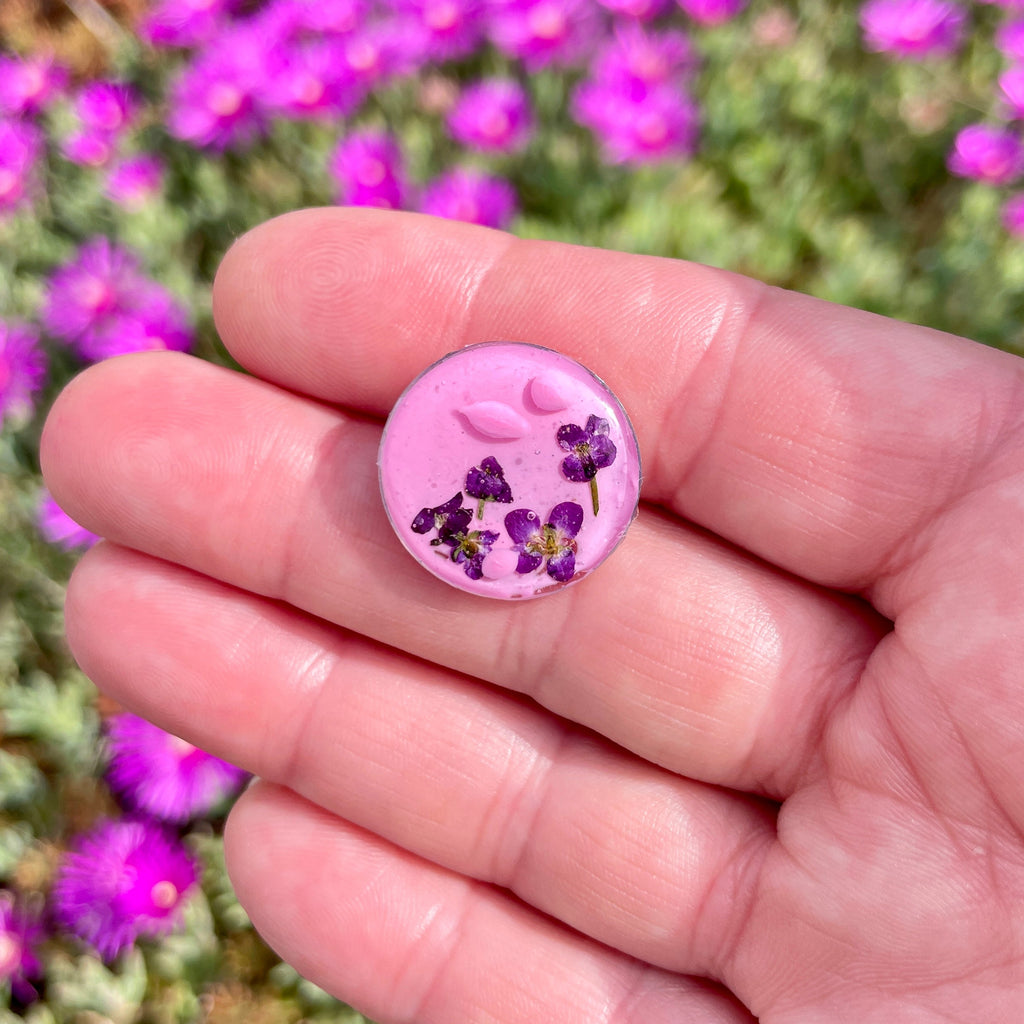 Pin’s botaniques Argentés – Collection Chroma