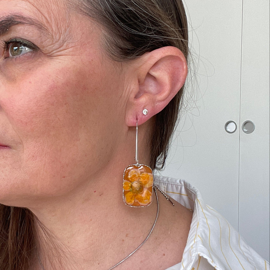 Boucles d'oreilles Zénith Argenté - Collection Chroma