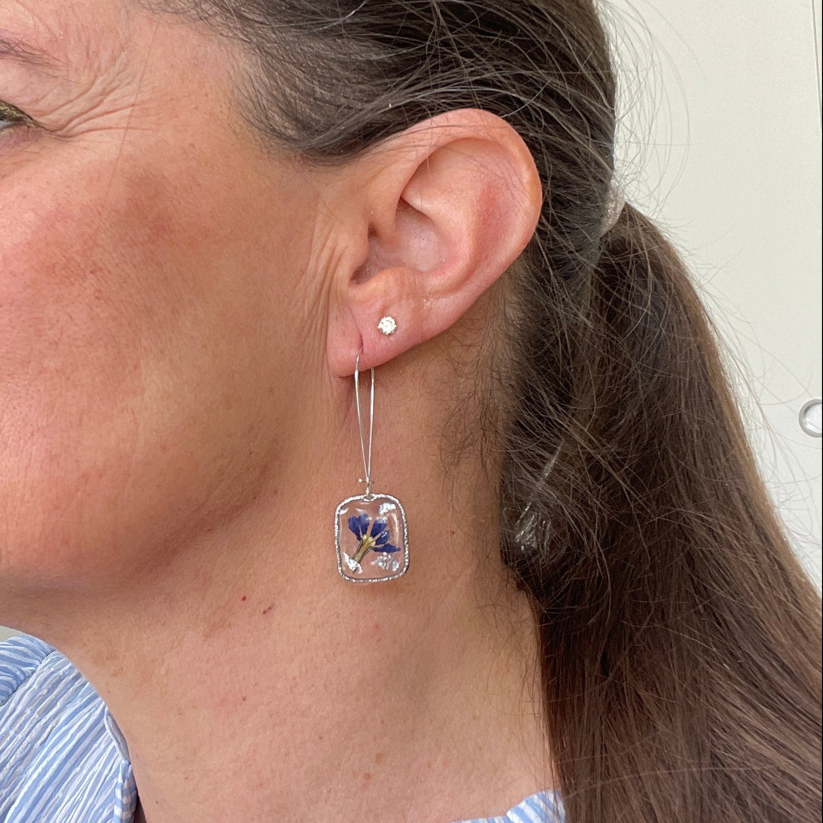 Boucles d'oreilles Zénith Argenté - Collection Chroma