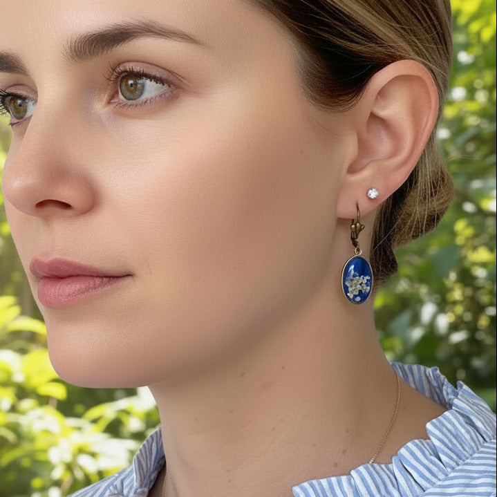 Boucles d'oreilles Eclat Bronze Ovale - Collection Chroma
