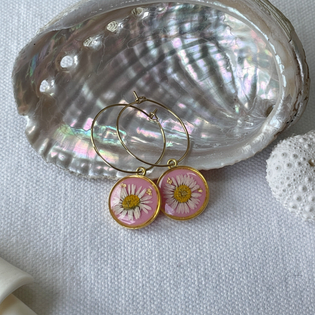 Boucles d'oreilles Halo Doré - Collection Chroma