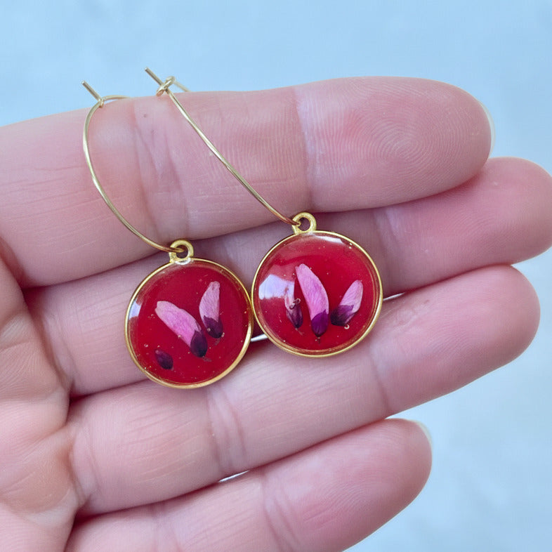 Boucles d'oreilles Halo Doré - Collection Chroma