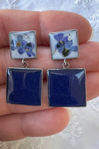 Clous carrés Myosotis bleus