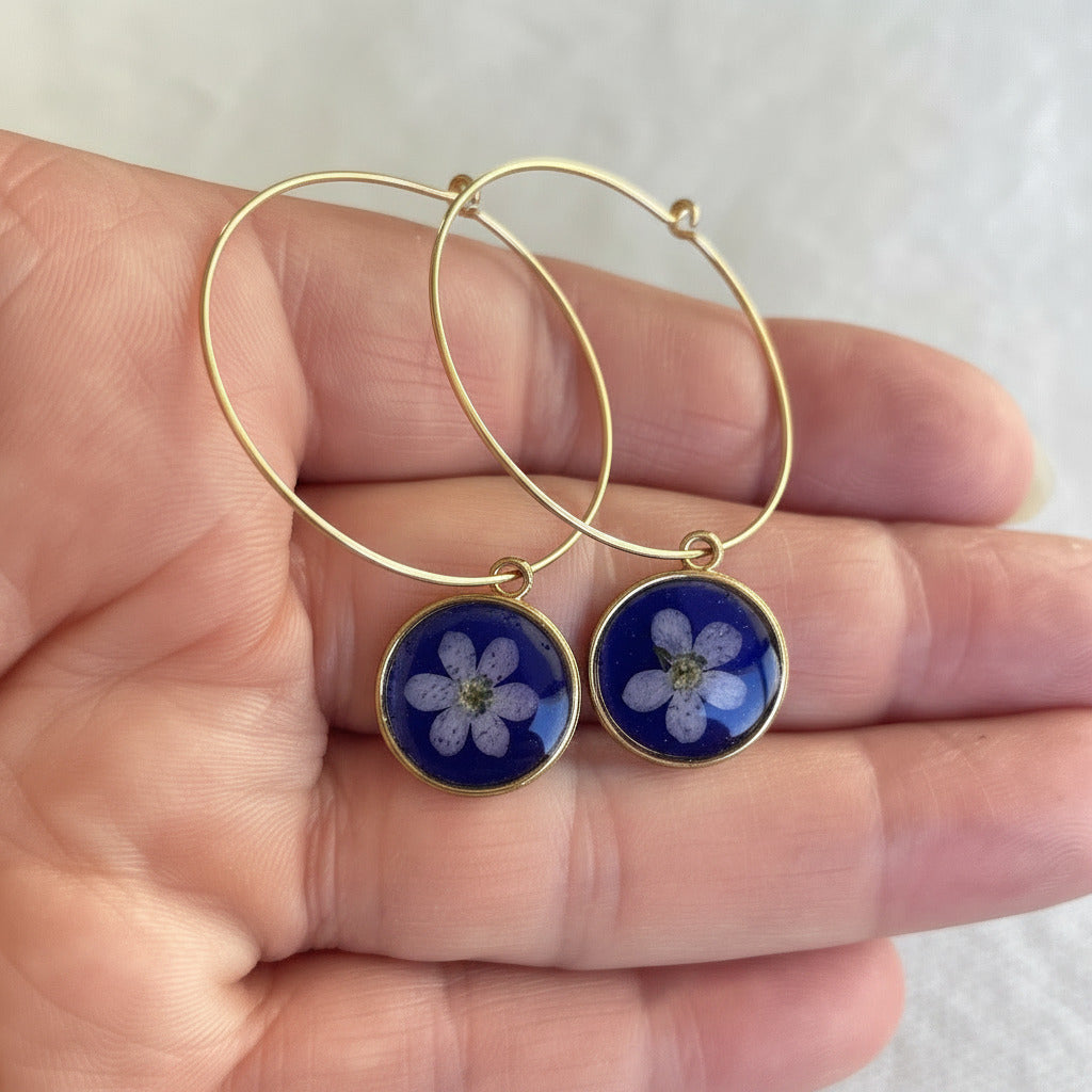 Boucles d'oreilles Halo Doré - Collection Chroma