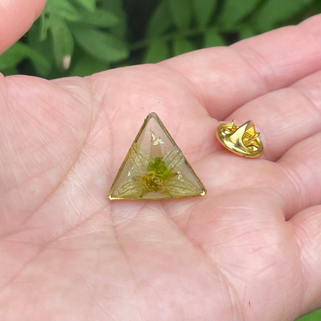 Pin’s botaniques Dorés – Collection Chroma