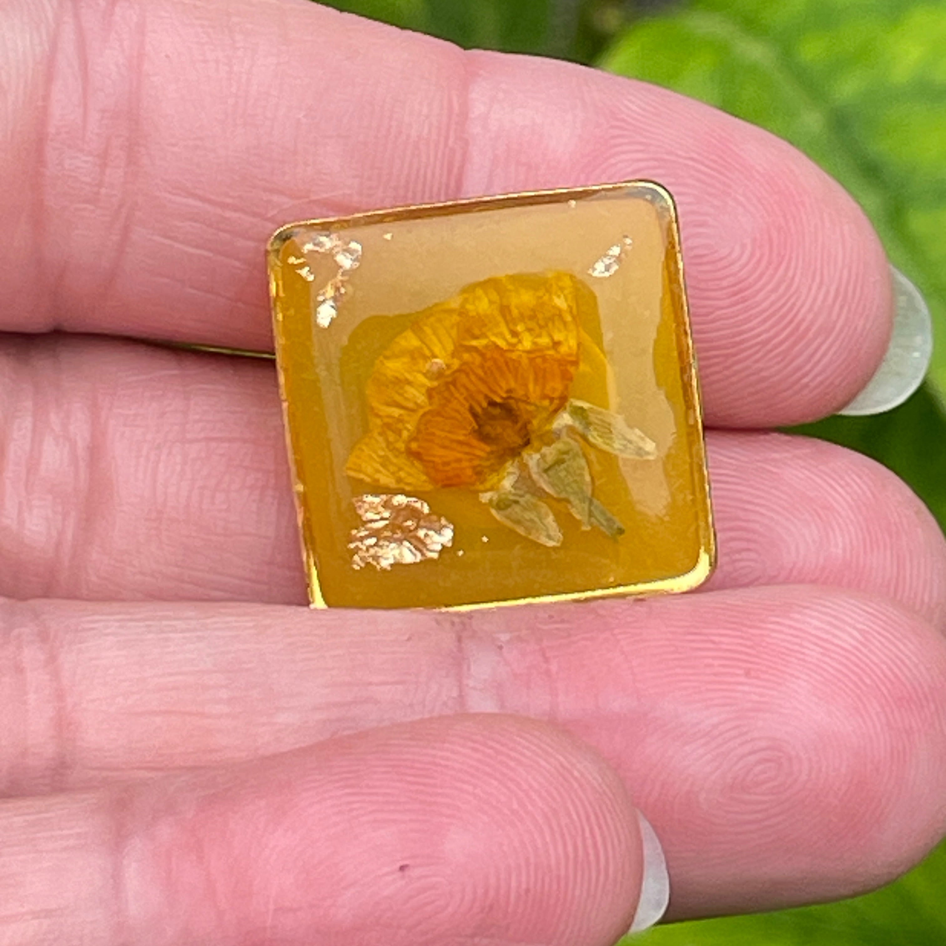 Pin’s botaniques Dorés – Collection Chroma