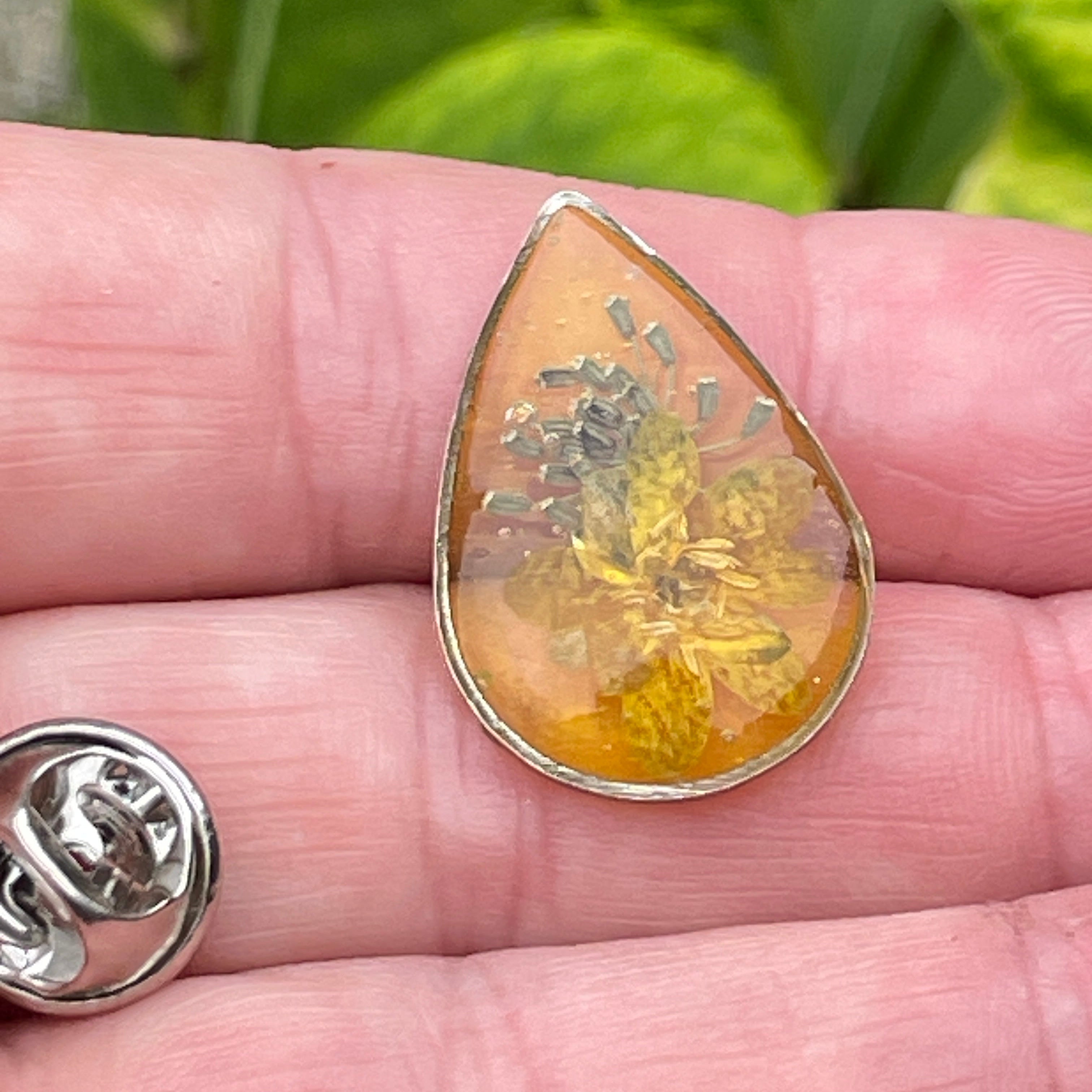 Pin’s botaniques Argentés – Collection Chroma