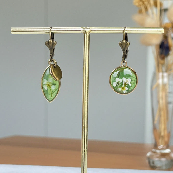 Boucles d'oreilles Eclat Bronze Ovale - Collection Chroma