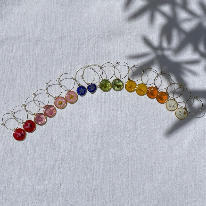 Boucles d'oreilles Halo Doré - Collection Chroma